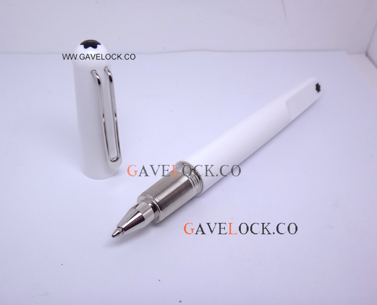 Mont Blanc M Marc Newson White Barrel Rollerball Replica Pen